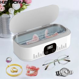 Cleaners Ultrasonic Cleaner Dental Ultrasonic Cleaning Bath 47kHz High Frequency Vibration Ultrasound Washing Machine For Glasses Jewellery