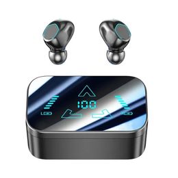 M48 TWS Headphones Wireless Bluetooth Earphones With Mic Headset HD Call Earbuds Large Capacity Battery for Phone Charging