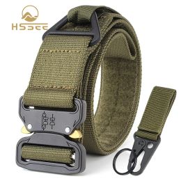 Socks Hssee Official Authentic 4.3cm Men's Military Nylon Belt 270g Heavy Army Belt Soft Real Nylon Gun Belt Quick Release