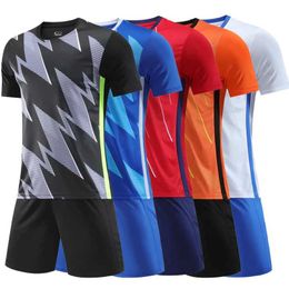 Fans Tops Tees Football jersey for adults and children Personalised printed boys and girls football clothing set childrens football uniform Y240423