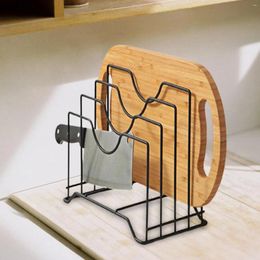 Kitchen Storage Chopping Board Organiser Metal Countertop Drain Shelf Pot Lid