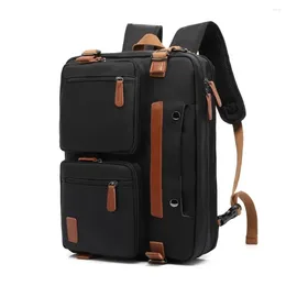 Backpack Men's Convertible Portable 15.6/17.3 Laptop Nylon Waterproof Fashion Travel Business Student