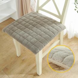Pillow LZ Stool Sofa Cute Winter Wool Office Chair Mat Back S Thick Seat Mats Student Ass Pad