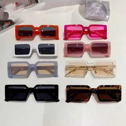 Sunglasses Fashionable small frame rectangular sunglasses for womens retro jelly colored sunglasses mini rectangular sunglasses for womens glasses J240423