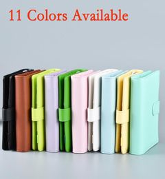 11 Colours A6 Creative Flash Notepad Binder Notebook PU Macaron Leather Case Multifunctional Diary Index Paper Inner Page Simple Po8948291