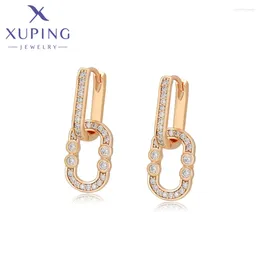 Hoop Earrings Xuping Jewellery Trendy Special Copper Alloy Charm Drop Gold Colour Earring For Women Jewellery Gift X000774504