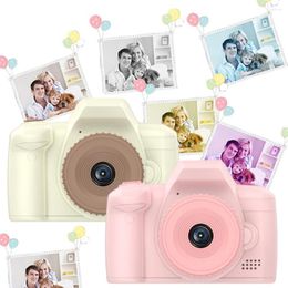 Digital Cameras Long Lens Kids Selfie Camera 1080P HD 2.4 Inch IPS Screen Toys 4000W Pixels Child Birthday Festival Gifts