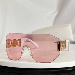 Designer sunglasses for women men rimless mirror VE2258 oversized glasses Outdoor sports protective goggles classic brand original box QX0W