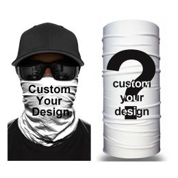 Masks Customised Tube Scarf Seamless Bandana Masks Headband Cycling Caps Neck Gaiter Outdoors Neck Warmer Motorcycle Face Shield 50PCS