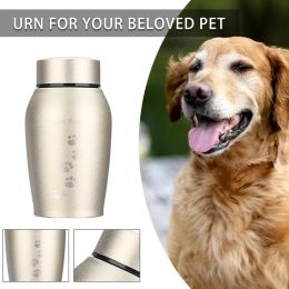 Urns 250ml Stainless Steel Pet Urns For Dog Cat Bird Mouse Cremation Ashes Keepsake Casket Columbarium Urn Memorial Cremation Urn