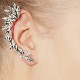 Earrings 2024 New Fashion Elegant Vintage Punk Gothic Crystal Rhinestone Ear Cuff Wrap Stud Clip Earrings 1E321