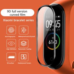 Devices 10D Film Glass for Xiaomi Mi Band 8 7 6 Screen Protector Miband 6 5 4 Smart Watchband Full Protective Cover Case Strap Bracelet