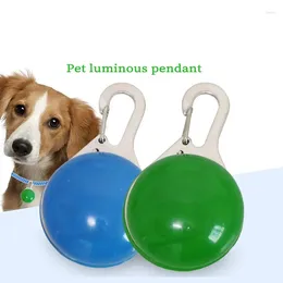 Dog Apparel Cat Collar Pendant LED Night Safety Pet Accessories Luminous Bright Decoration Collars For Dogs