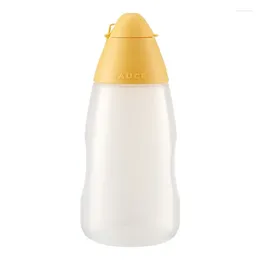 Storage Bottles 300/500ml Squeeze Bottle Wide Mouth Leakproof Refillable Condiment Container For Kitchen Mustard Oil Cake Decor