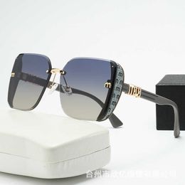 Designer Sunglasses 2024 New Polygonal Frame Inlaid with Glitter Powder Light Luxury Style High Grade Polarized Female Sunglasses Tiktok Net Red Sunglasses