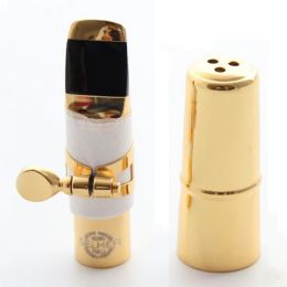 Saxophone New Mfc Professional Tenor Soprano Alto Saxophone Metal Mouthpiece S80 Gold Plating Sax Mouth Pieces Accessories Size 5 6 7 8 9