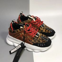 Designer new casual shoes Italy reflective Sneakers mens women sneaker Chain Shoe Multi-Color Suede Floral Triple Black Spotted Arrows Plaid fashion Trainer shoes