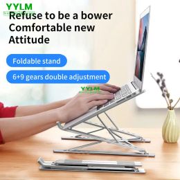 Stands Adjustable Laptop Stand Aluminium For Macbook Foldable Computer PC Tablet Support Notebook Stand TableLaptop Holder Cooling Pad