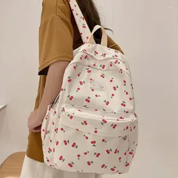 Backpack Waterproof Nylon Printing Women Female Kawaii Travel Bag Big Cute Schoolbag For High School Teenage Girls Students