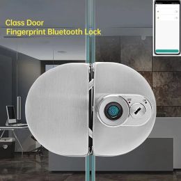 Control Electronic Smart Door Lock 304 Stainless Steel Sliding doors Fingerprint Glass Door Lock of Single Double Door for Home Office