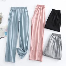 Women's Pants Solid Colour Trousers In Spring Summer And Autumn Thin Loose Sports Leisure Wearing Pyjamas At Home.