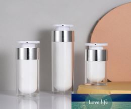 15ml 30ml 50ml Pearl White Acrylic Airless Jar Round Empty Refillable Bottles Cosmetic Cream Jar Pump Cosmetic Packaging Bottle8210828