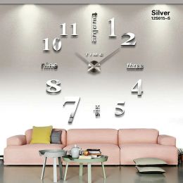 Clocks Quartz New Home Decoration Acrylic Mirror Large Wall Clock 3d Diy Big Size Wall Sticker Clock Modern Design Unique Fashion Gift