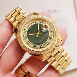 Labor Log Four Corner Gold Full Green Fully Automatic Mechanical Watch