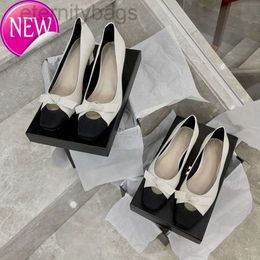 The Row Coco Leather Bow Single Shoes Women's Flat Heels French Simple Comfortable Work Shoes