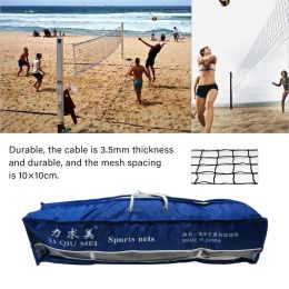 Volleyball High Quality Volleyball Net PVC Mesh Standard Competition Professional Beach Volleyball Sports Net For Outdoor Indoor