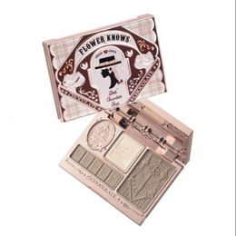 Flower Knows Highlighter Contour Powder Face Palette Holiday Gift Set For Women Bronzer iluminador Makeup Collection 240409