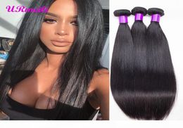 9A Brazilian Straight Virgin Human Hair Bundles 100 Human Hair Extension DHgate Natural Colour 3 4 Bundles Straight Remy Hair Weav8141939