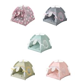 Mats Camping Cat Tent Dogs Bed Pet Teepee for Dogs Kennel Indoor Cat Nest Removable Wholesale