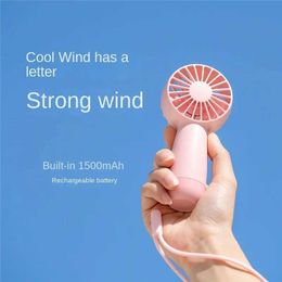 Other Appliances Outdoor portable handheld fan mini pocket fan USB new Customised student desktop small electric fan can be shipped directly J240423