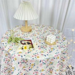 Table Cloth B54 Celebrity Ins Style Floral Plaid Tablecloth Velvet Girl Student Desk Pad Po Background Dining Coff