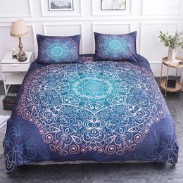 Bedding Sets Bohemian Floral Set Soft Mandala US Twin Full EU Double Single Size Duvet Cover With Pillowcase