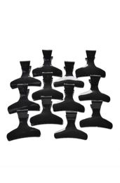 Hair Clips Whole 12Pcs Black Colour Crab Clamp Highquality Fashion Plastic Claw7932912