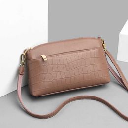 Bag Small 2024 Summer Middle Aged Moms One Shoulder Wrist Packaging Mobile Zero Wallet Soft Leather Crossbody