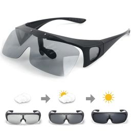 Accessories Men Flip Sunglasses Photochromic Lens Polarised Sunglasses Eyeglasses Women Outdoor Cycling Fishing Sport Sunglass Eyewear