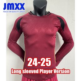 JMXX 24-25 Belgium Long sleeved Soccer Jerseys Home Away Pre Match Mens Uniforms Jersey Man Football Shirt 2024 2025 Player Version