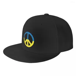 Ball Caps Punk Unisex Ukraine Peace Symbol Baseball Cap Adult Ukrainian Flag Adjustable Hip Hop Dad Hat Men Women Sports