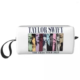 Cosmetic Bags Swiftie Eras Makeup Bag Pouch Taylor Music Travel Toiletry Small Storage Purse For Women