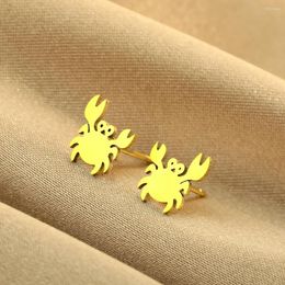 Stud Earrings CHENGXUN Crab Studs Animal Lover Gift Nature Stainless Steel Stocking Stuffers For Men And Women