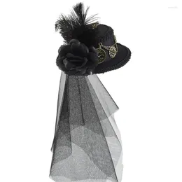 Berets Hat Hats For Women With Veil Top