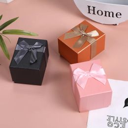 Strands Simple Birthday Gift Box Watch Bracelet Jewelry Box Bow Ins Wind Necklace Earrings Packaging Box Watch Organizer