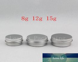 8g 12g 15g Small Empty Balm Aluminium Container Mini Travel Size Metal Cosmetic Jar Sample Skin Care Cream Bottle Solid Perfume5940407