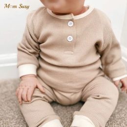 Sets Neugeborenes Baby Mädchen Junge Baumwollkleidung Set Ripped Sweatshirt+Pant 2Pcs Bebe Home Anzug Frühling Herbst Kleidung Set Outfit 02y