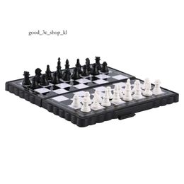 Outdoor Games Activities 1set Mini International Chess Folding Magnetic Plastic Chessboard Board Game Portable Kid Toy Drop 687