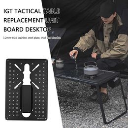 Camp Furniture Portable Spider Stove Special Table Panel Flexible Combination Detachable Outdoor Table Unit Drainage Basket for IGT Series Y240423