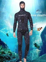 Accessories 5mm Professional Diving Suit Split Type Fish Hunting Duit Men's Scuba Diving Suit Snorkeling Equipment Warm Surfing Suit